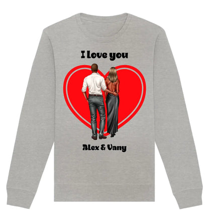 HalloGeschenk.de front-organic-basic-unisex-sweatshirt-c2c1c0-1116x