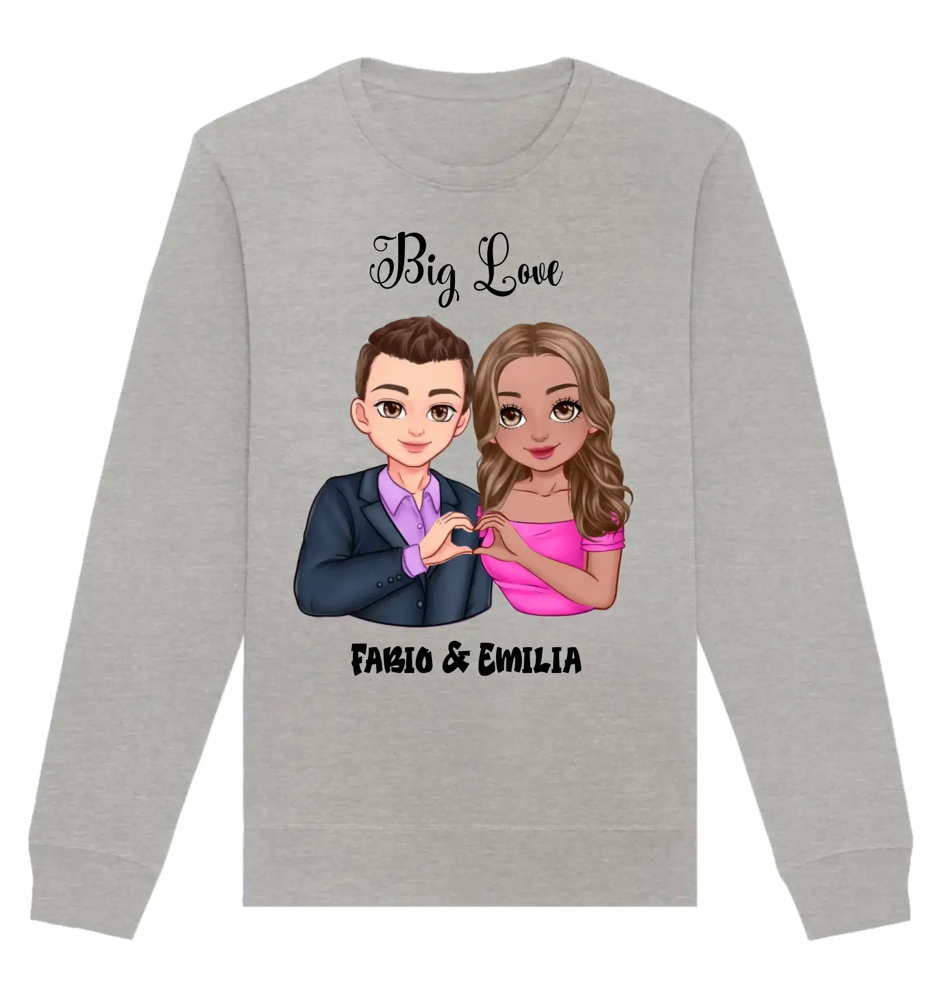 HalloGeschenk.de front-organic-basic-unisex-sweatshirt-c2c1c0-1116x