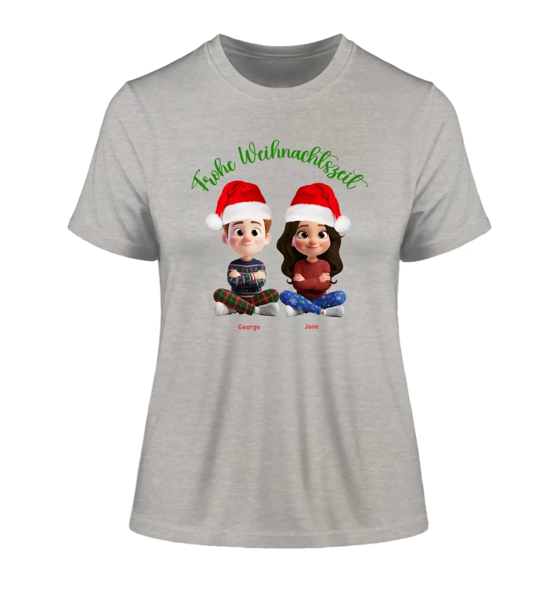 Paar-Design: Weihnachtspaar • 5 Motive mit Geschlechtswahl verfügbar (personalisierbare Figuren) - Damen T-Shirt