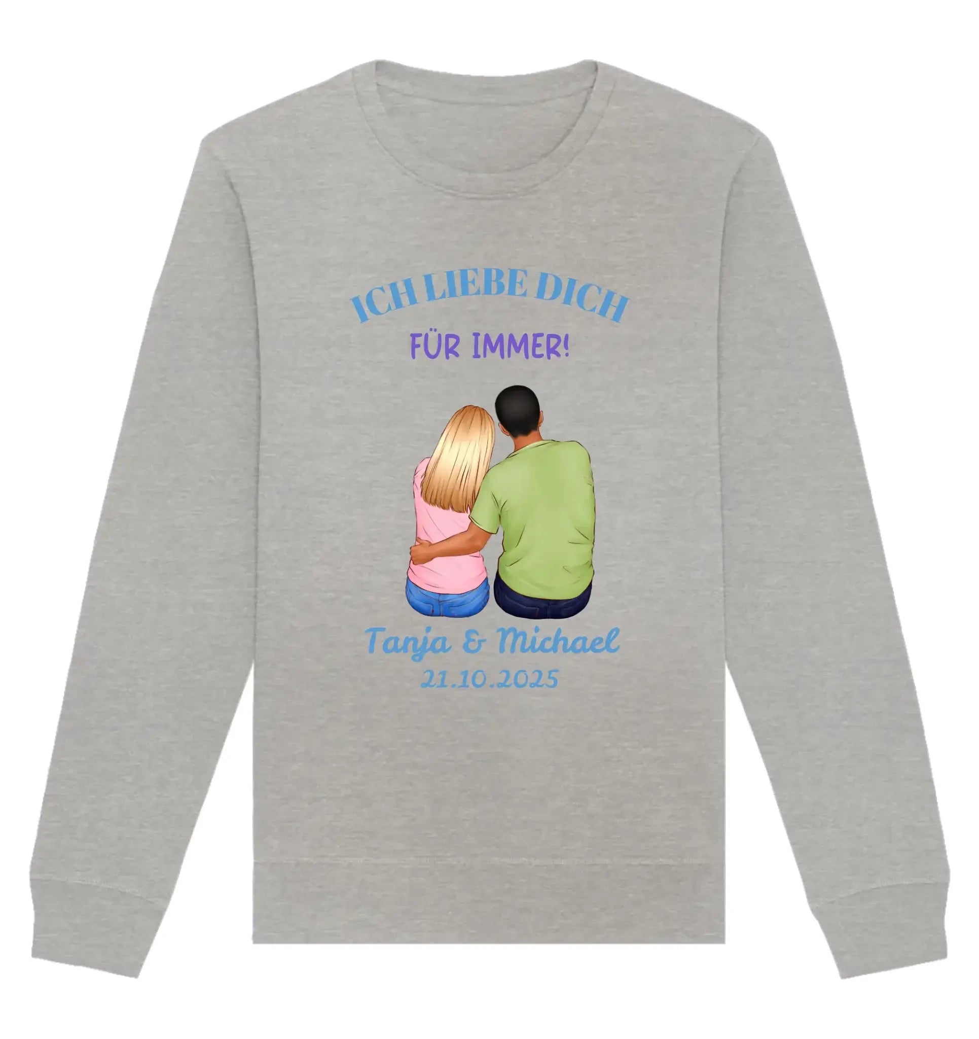 HalloGeschenk.de front-organic-basic-unisex-sweatshirt-c2c1c0-1116x