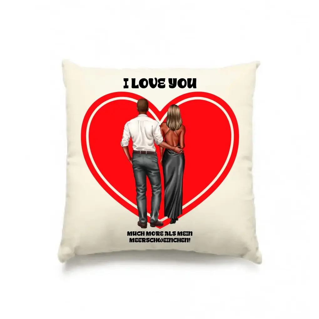 Paar Designer: Abendlook Couple - Kissen 40x40 cm