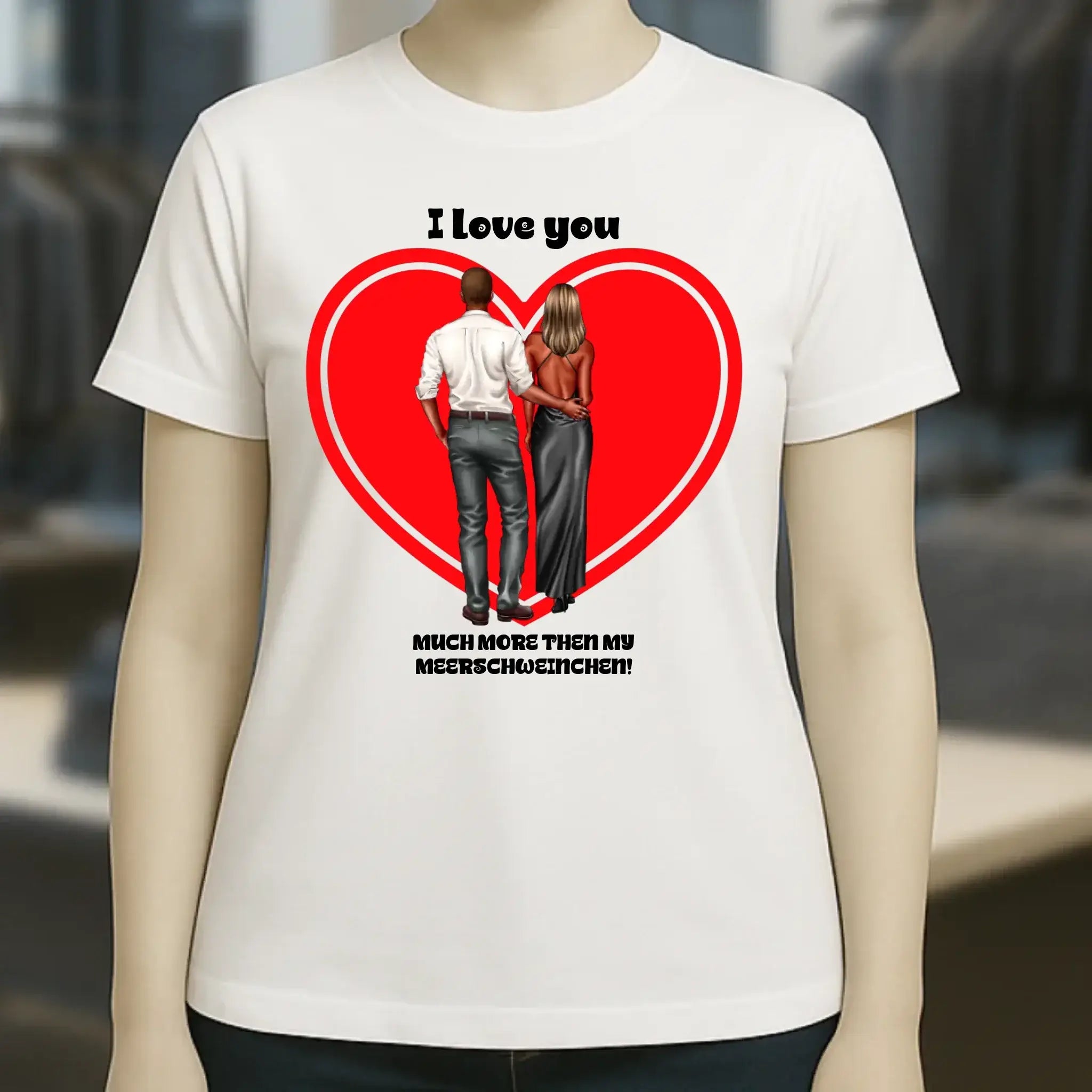 Paar Designer: Abendlook Couple - Ladies Premium T-Shirt XS-2XL aus Bio-Baumwolle für Damen