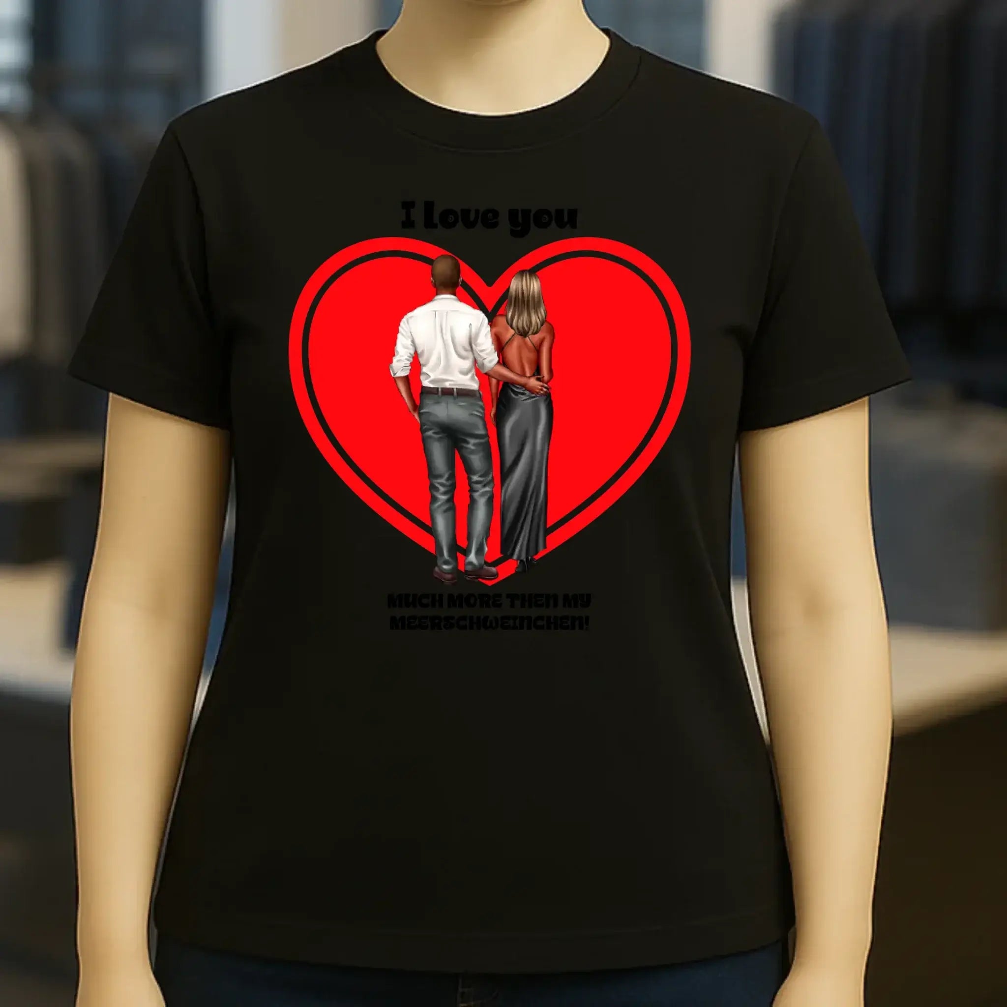 Paar Designer: Abendlook Couple - Ladies Premium T-Shirt XS-2XL aus Bio-Baumwolle für Damen
