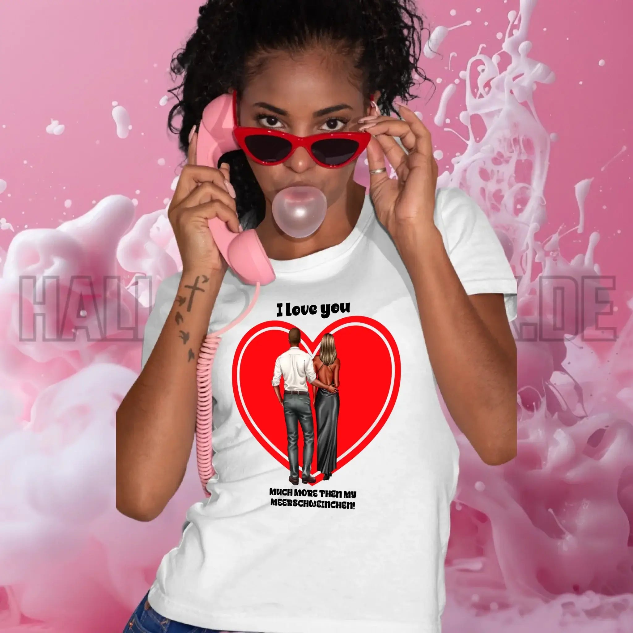Paar Designer: Abendlook Couple - Ladies Premium T-Shirt XS-2XL aus Bio-Baumwolle für Damen
