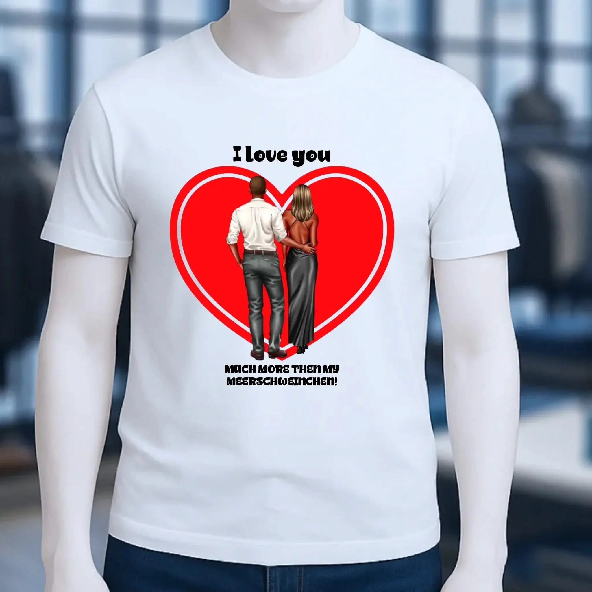 Paar Designer: Abendlook Couple personalisierbar - Unisex Premium T-Shirt XS-5XL aus Bio-Baumwolle für Damen & Herren