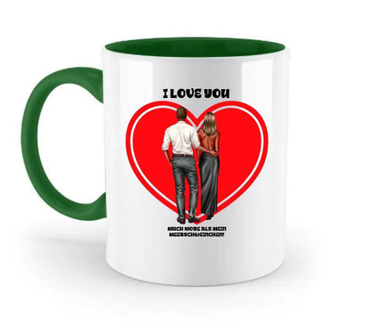 Paar Designer: Abendlook Couple - zweifarbige Tasse