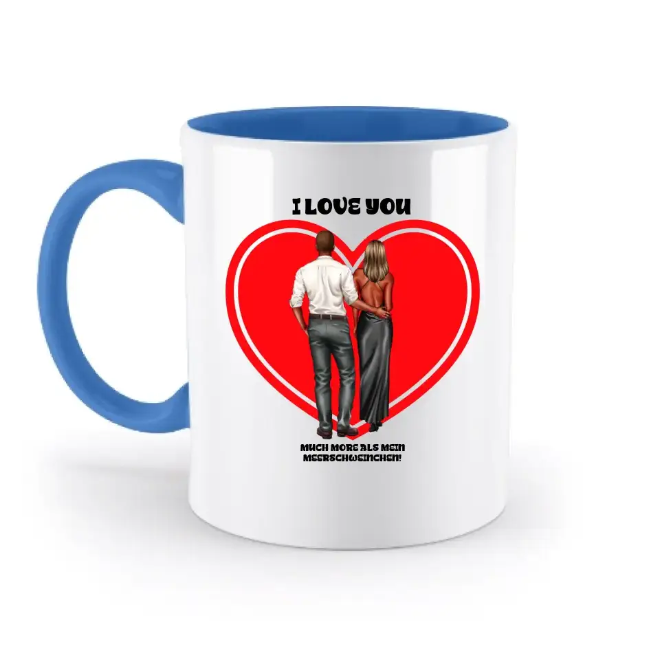 Paar Designer: Abendlook Couple - zweifarbige Tasse