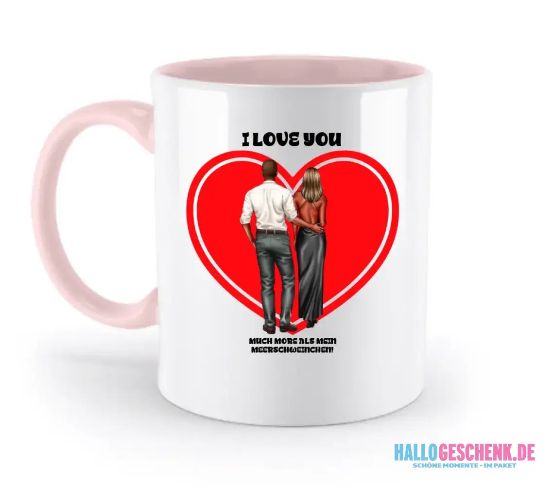 Paar Designer: Abendlook Couple - zweifarbige Tasse