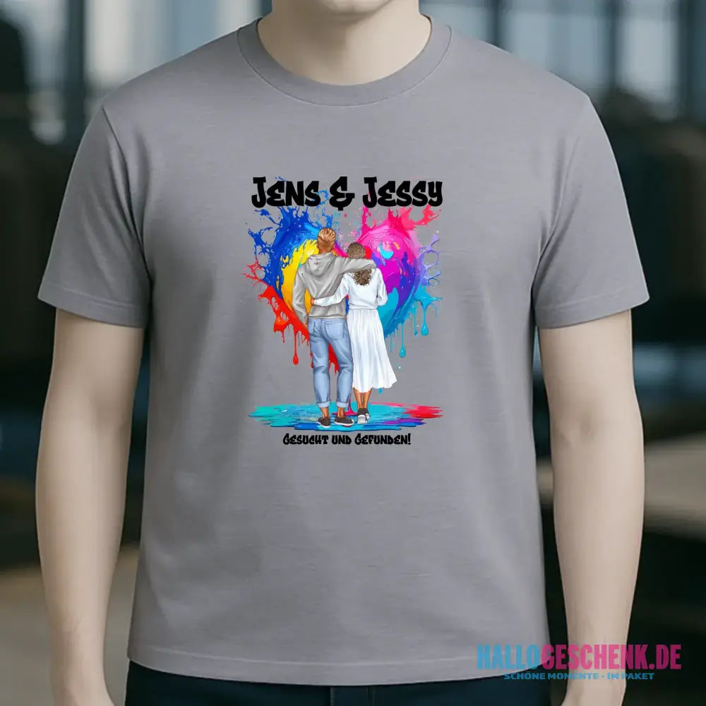 Paar Designer: Fashion-Look personalisierbar - Unisex Premium T-Shirt XS-5XL aus Bio-Baumwolle für Damen & Herren