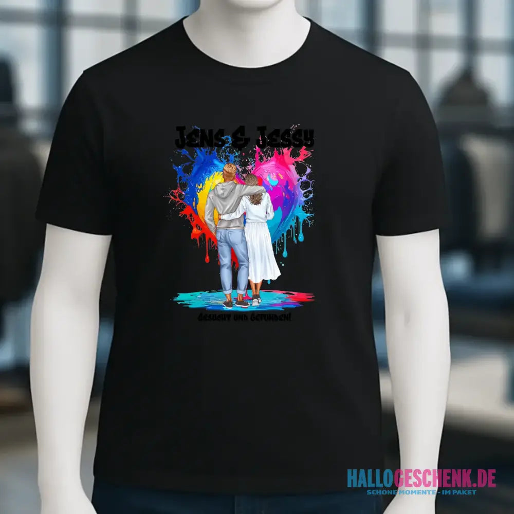 Paar Designer: Fashion-Look personalisierbar - Unisex Premium T-Shirt XS-5XL aus Bio-Baumwolle für Damen & Herren