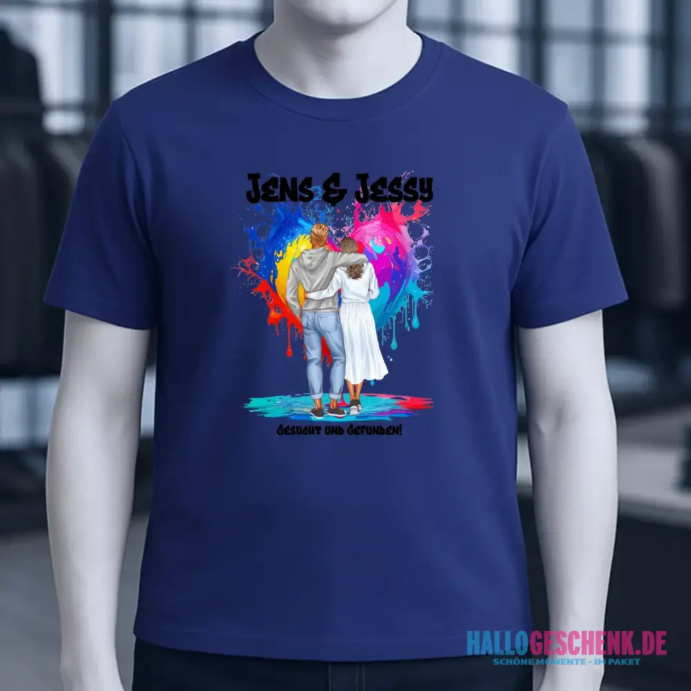Paar Designer: Fashion-Look personalisierbar - Unisex Premium T-Shirt XS-5XL aus Bio-Baumwolle für Damen & Herren