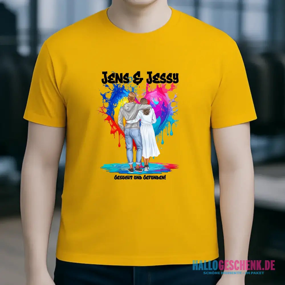 Paar Designer: Fashion-Look personalisierbar - Unisex Premium T-Shirt XS-5XL aus Bio-Baumwolle für Damen & Herren
