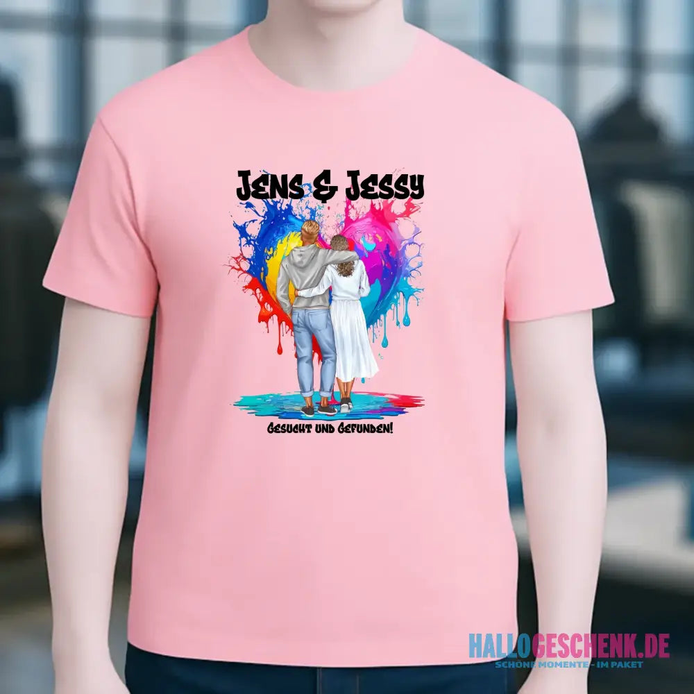 Paar Designer: Fashion-Look personalisierbar - Unisex Premium T-Shirt XS-5XL aus Bio-Baumwolle für Damen & Herren