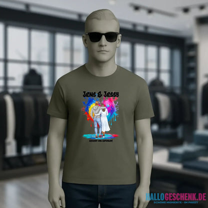 Paar Designer: Fashion-Look personalisierbar - Unisex Premium T-Shirt XS-5XL aus Bio-Baumwolle für Damen & Herren