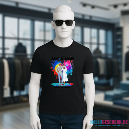 Paar Designer: Fashion-Look personalisierbar - Unisex Premium T-Shirt XS-5XL aus Bio-Baumwolle für Damen & Herren