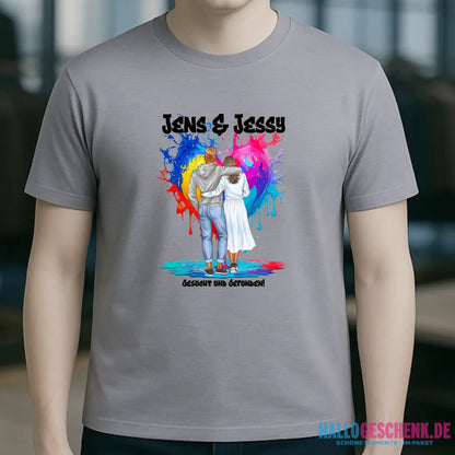 Paar Designer: Fashion-Look personalisierbar - Unisex Premium T-Shirt XS-5XL aus Bio-Baumwolle für Damen & Herren
