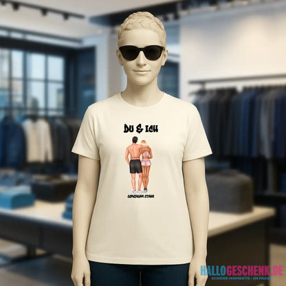 Paar Designer: Fitness Couple personalisierbar - Ladies Premium T-Shirt XS-2XL aus Bio-Baumwolle für Damen