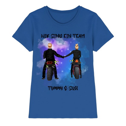 Paar-Designer: Motorrad Couple • mehrere Artikel • ’Statement-Collection’ • Wunschtext • personalisierte Figuren