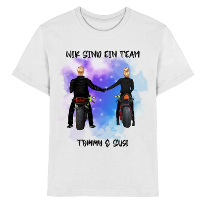 Paar-Designer: Motorrad Couple • mehrere Artikel • ’Statement-Collection’ • Wunschtext • personalisierte Figuren