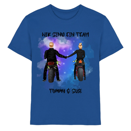 Paar-Designer: Motorrad Couple • mehrere Artikel • ’Statement-Collection’ • Wunschtext • personalisierte Figuren