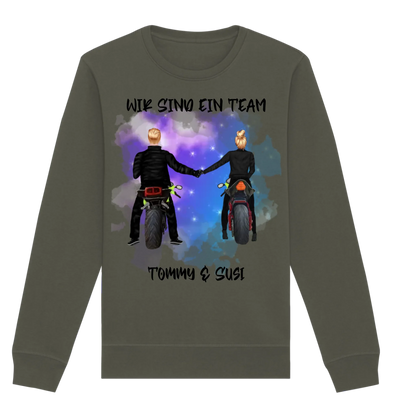 Paar-Designer: Motorrad Couple • mehrere Artikel • ’Statement-Collection’ • Wunschtext • personalisierte Figuren