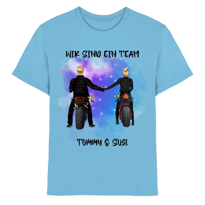 Paar-Designer: Motorrad Couple • mehrere Artikel • ’Statement-Collection’ • Wunschtext • personalisierte Figuren