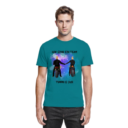 Paar-Designer: Motorrad Couple • mehrere Artikel • ’Statement-Collection’ • Wunschtext • personalisierte Figuren