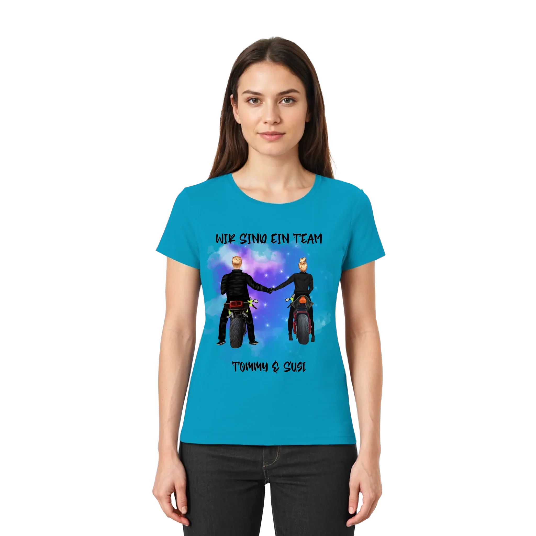 Paar-Designer: Motorrad Couple • mehrere Artikel • ’Statement-Collection’ • Wunschtext • personalisierte Figuren