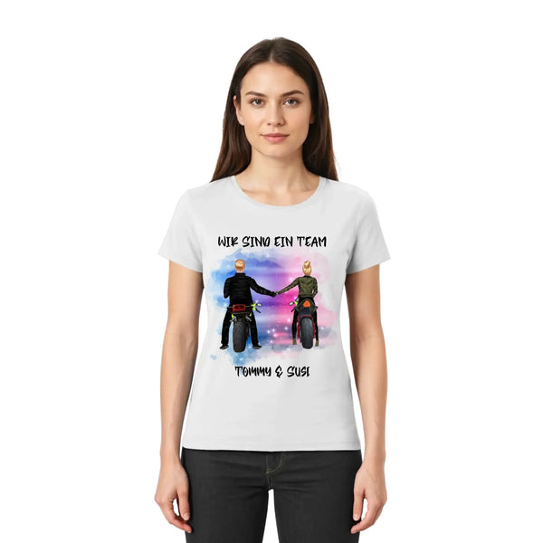 Paar-Designer: Motorrad Couple • mehrere Artikel • ’Statement-Collection’ • Wunschtext • personalisierte Figuren