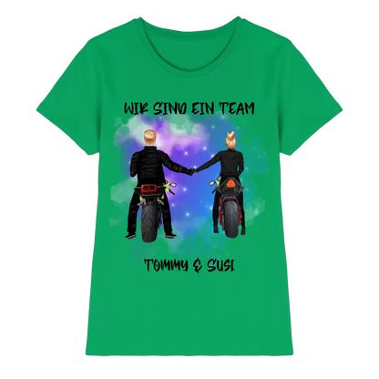 Paar-Designer: Motorrad Couple • mehrere Artikel • ’Statement-Collection’ • Wunschtext • personalisierte Figuren