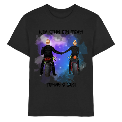 Paar-Designer: Motorrad Couple • mehrere Artikel • ’Statement-Collection’ • Wunschtext • personalisierte Figuren