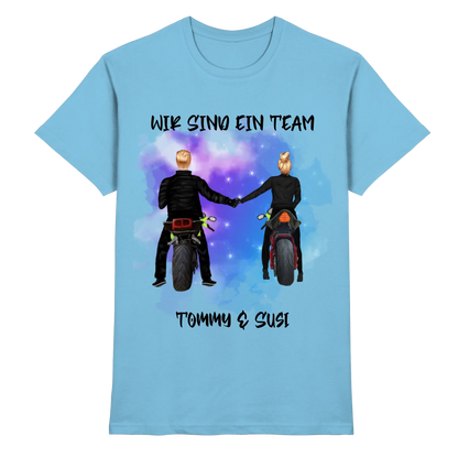 Paar-Designer: Motorrad Couple Straßenschild • mehrere Artikel • ’Statement-Collection’ • Wunschtext • personalisierte