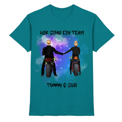 Paar-Designer: Motorrad Couple Straßenschild • mehrere Artikel • ’Statement-Collection’ • Wunschtext • personalisierte