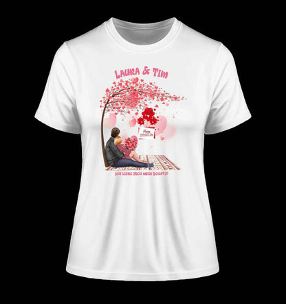 Paar Designer Valentinstag Picknick - Ladies Premium T-Shirt XS-2XL aus Bio-Baumwolle für Damen