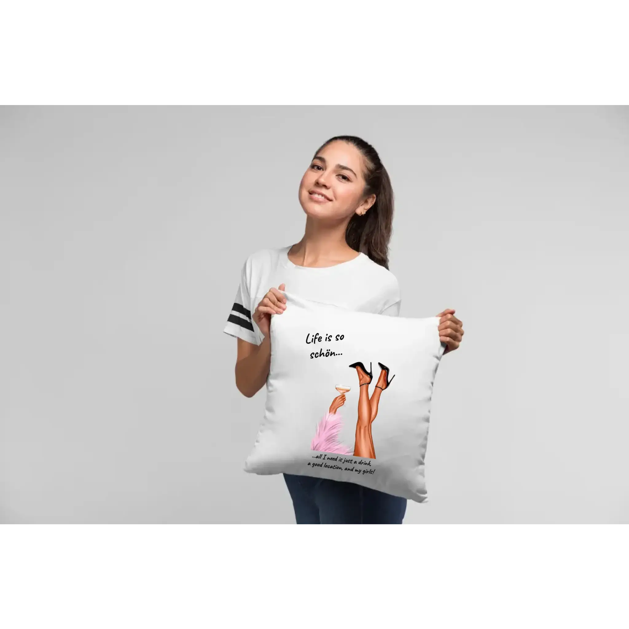Party Legs personalisierbar - Kissen 40x40 cm