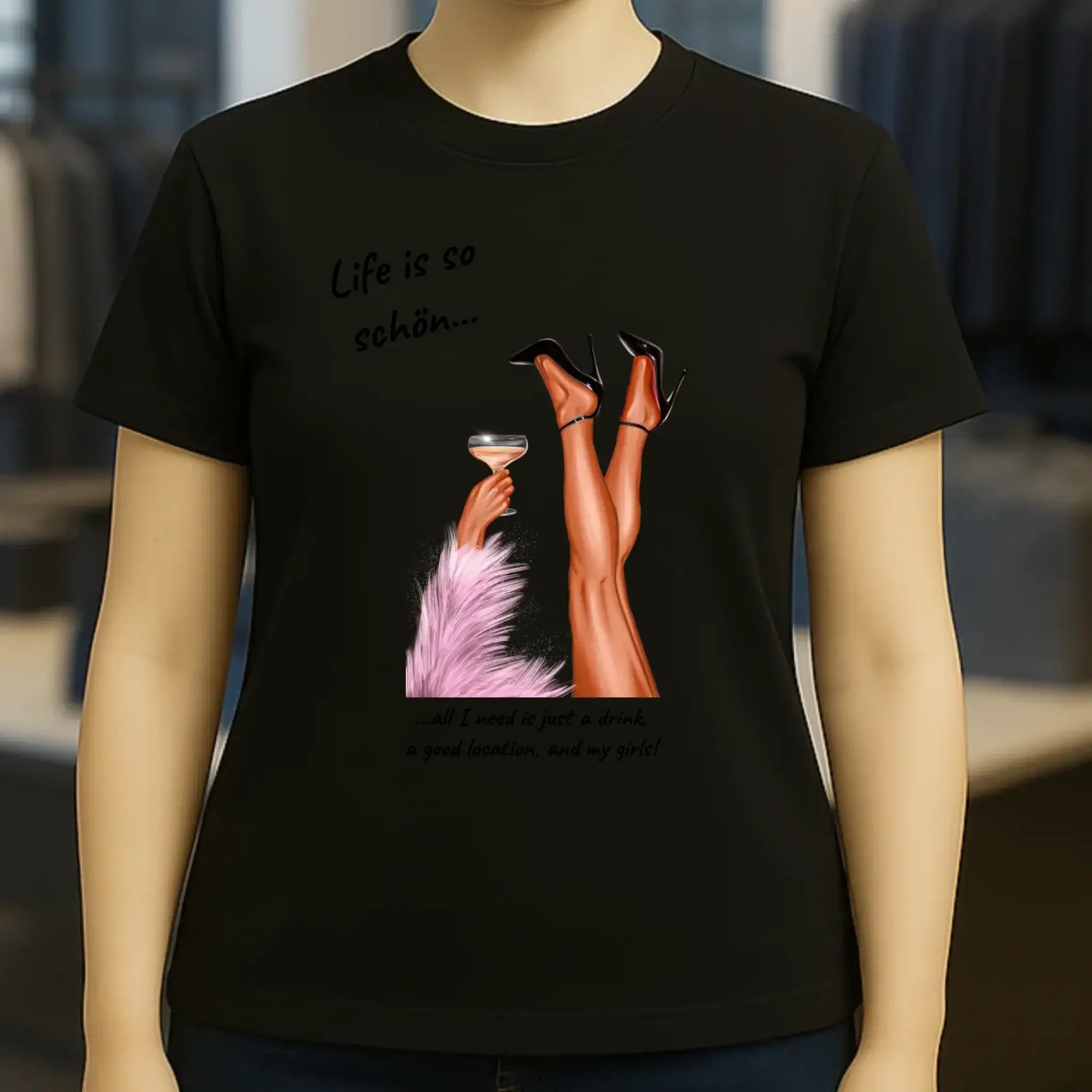 Party Legs personalisierbar - Ladies Premium T-Shirt XS-2XL aus Bio-Baumwolle für Damen