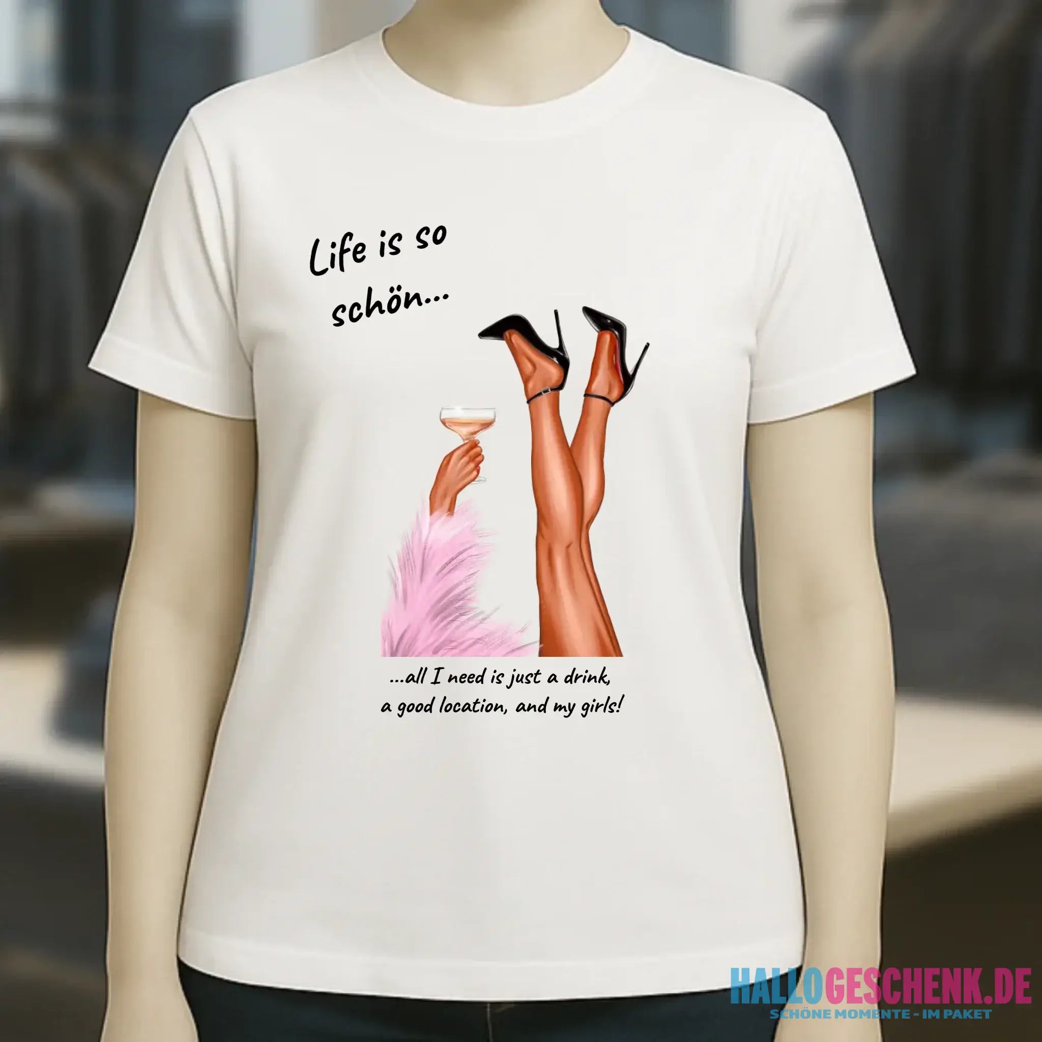 Party Legs personalisierbar - Ladies Premium T-Shirt XS-2XL aus Bio-Baumwolle für Damen