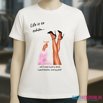 Party Legs personalisierbar - Ladies Premium T-Shirt XS-2XL aus Bio-Baumwolle für Damen