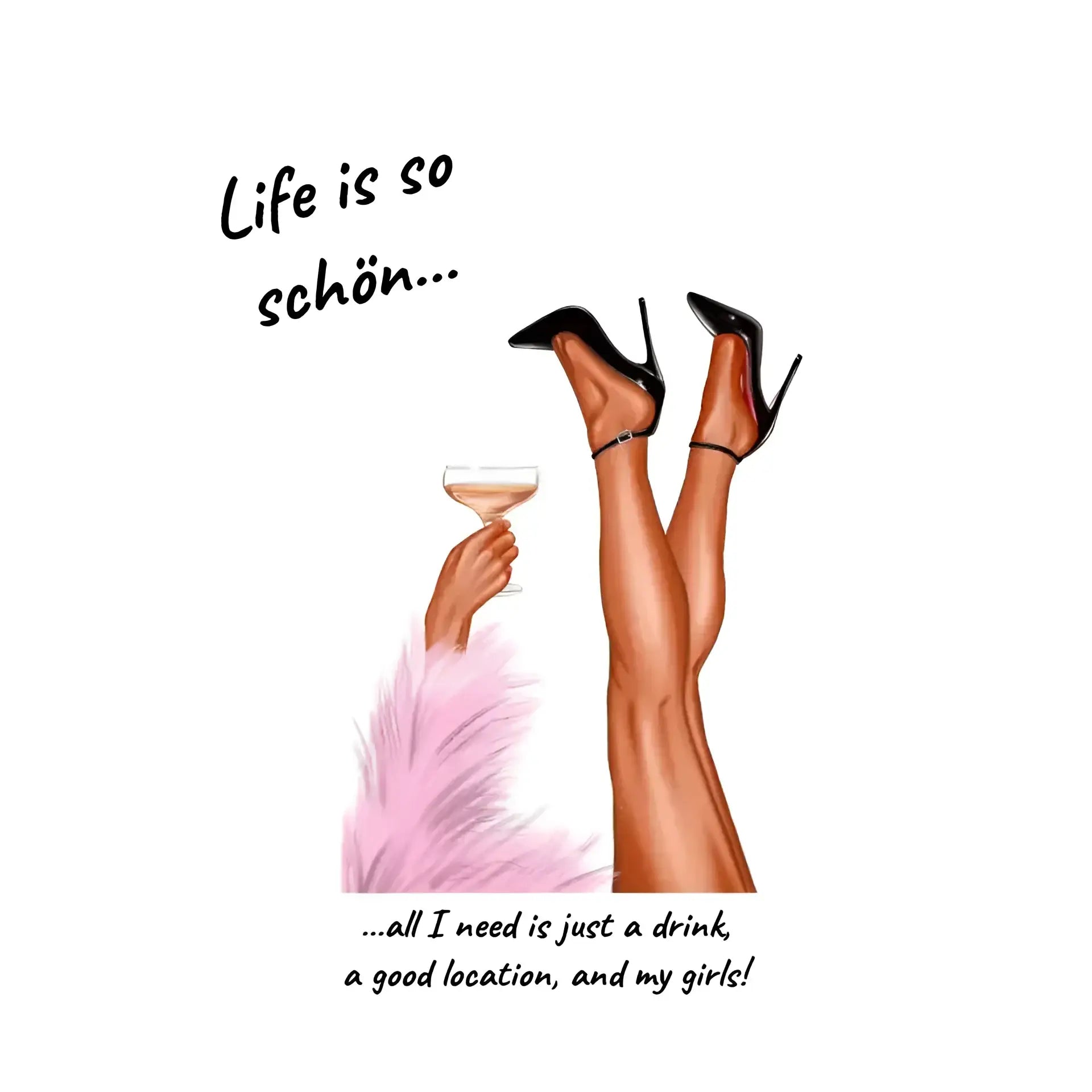 Party legs • STICKER 20x20 cm (Aufkleber) • Exklusivdesign • personalisiert - White / OneSize / ausgestanzter Sticker