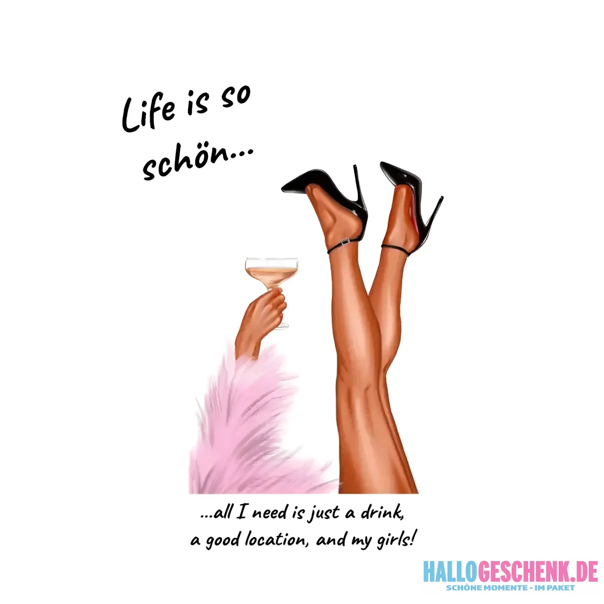Party legs • STICKER 20x20 cm (Aufkleber) • Exklusivdesign • personalisiert - White / OneSize / ausgestanzter Sticker