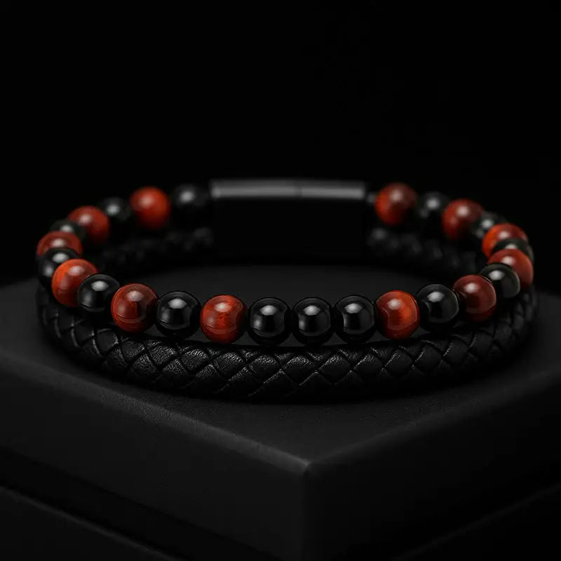 PASSION RED TIGER EYE - Armband