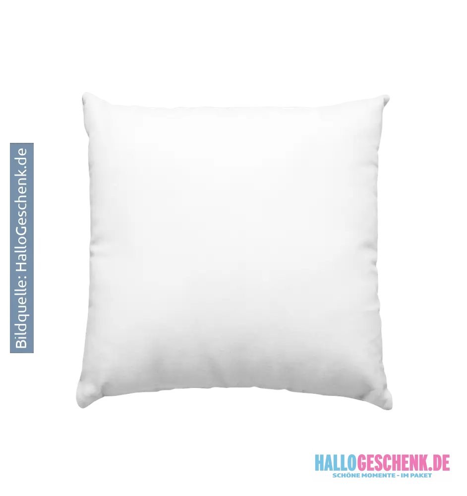 Personalisierbare Geschenksets - Kissen 40x40cm - Weiss satiniert / 40x40cm - Home & Living