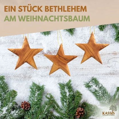 Personalisierter Stern Anhänger Weihnachtsdeko mit Gravur - Weihnachtsdeko