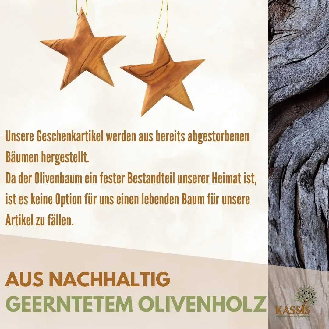Personalisierter Stern Anhänger Weihnachtsdeko mit Gravur - Weihnachtsdeko