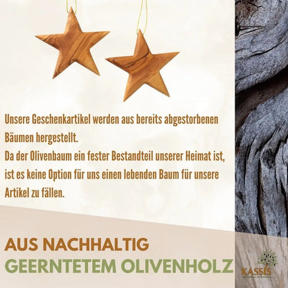 Personalisierter Stern Anhänger Weihnachtsdeko mit Gravur - Weihnachtsdeko