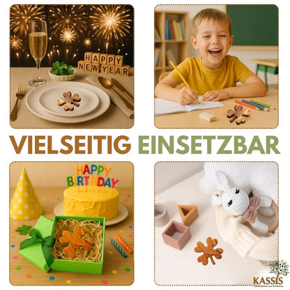 Personalisiertes Kleeblatt Glücksbringer mit Gravur - Handschmeichler