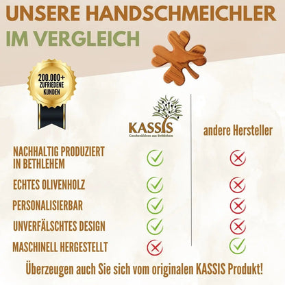 Personalisiertes Kleeblatt Glücksbringer mit Gravur - Handschmeichler