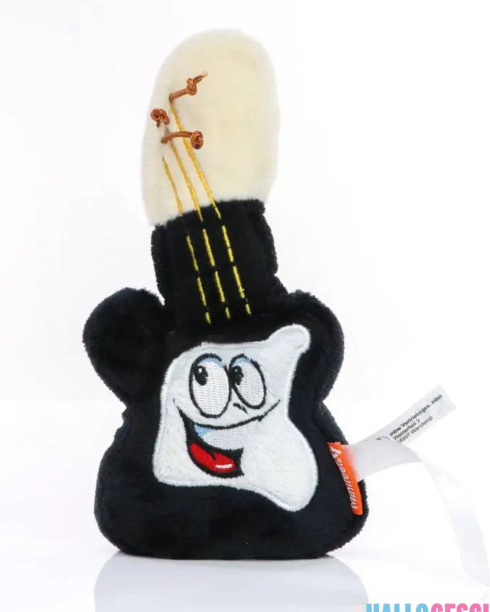 Plüsch Gitarre mit Mikrofaser-Unterseite zur Reinigung von glatten Oberflächen z.B. Display