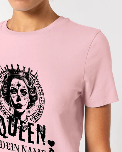 Poker Queen + dein Name • Ladies Premium T-Shirt XS - 2XL aus Bio - Baumwolle für Damen • Exklusivdesign • personalisiert von HalloGeschenk.de