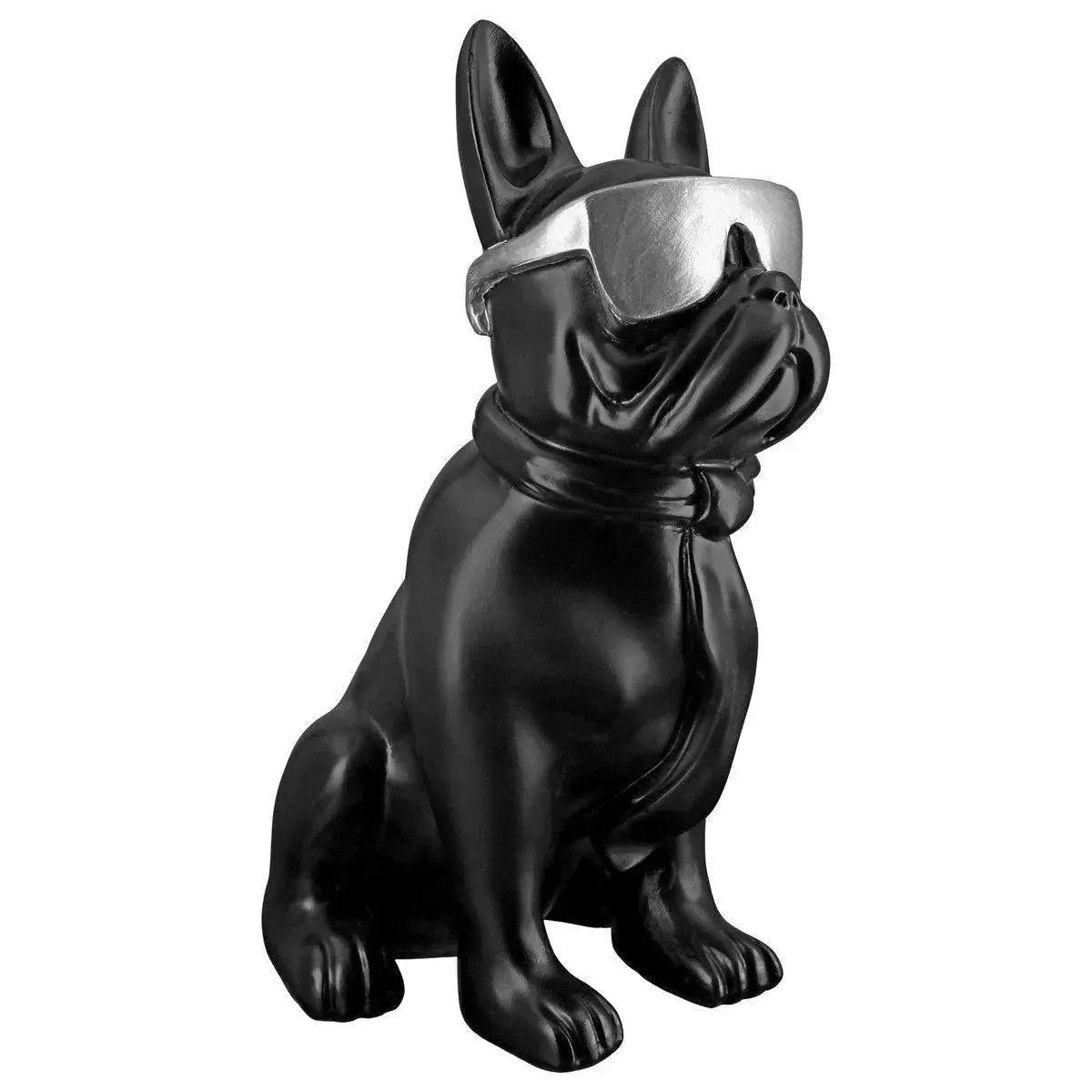 Poly Mops "Cool Dog" sitzend • Skulptur
